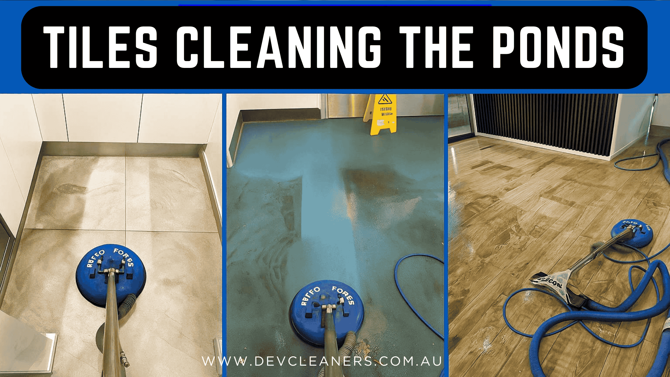 Tiles Cleaning the Ponds - grout cleaning